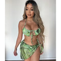 Rocio 3 Piece Bikini Set (Green)
