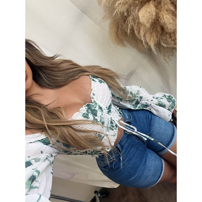 Cynthia Stretched Snatched Shorts (Medium Blue)